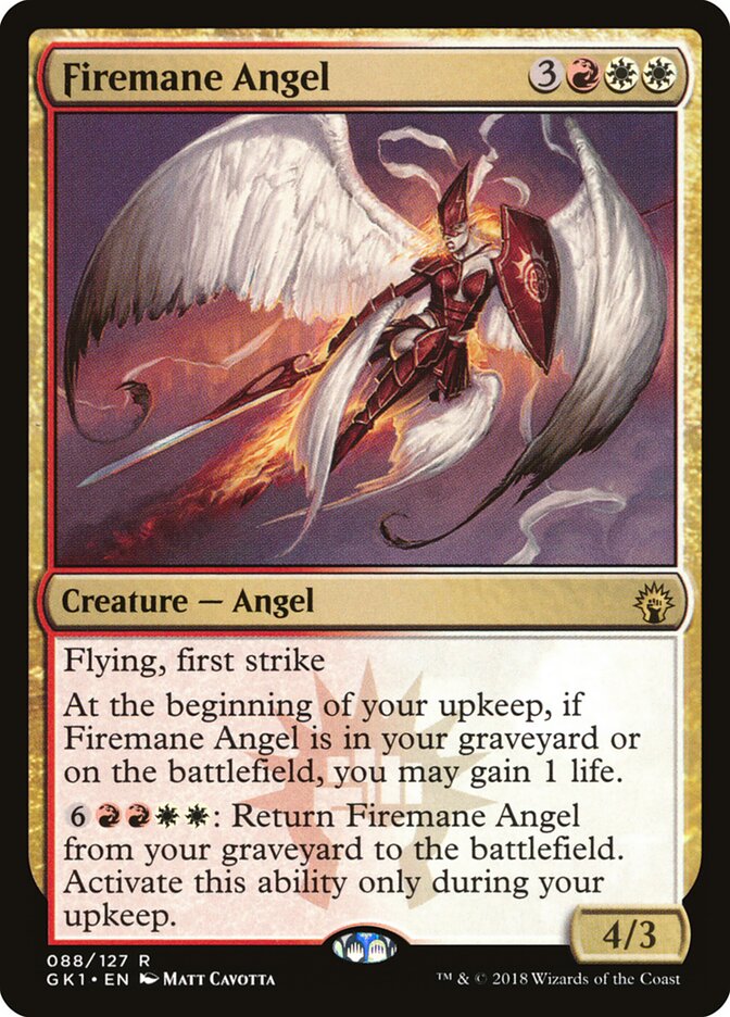 Anjo Cabeleira de Fogo / Firemane Angel - Magic: The Gathering - MoxLand