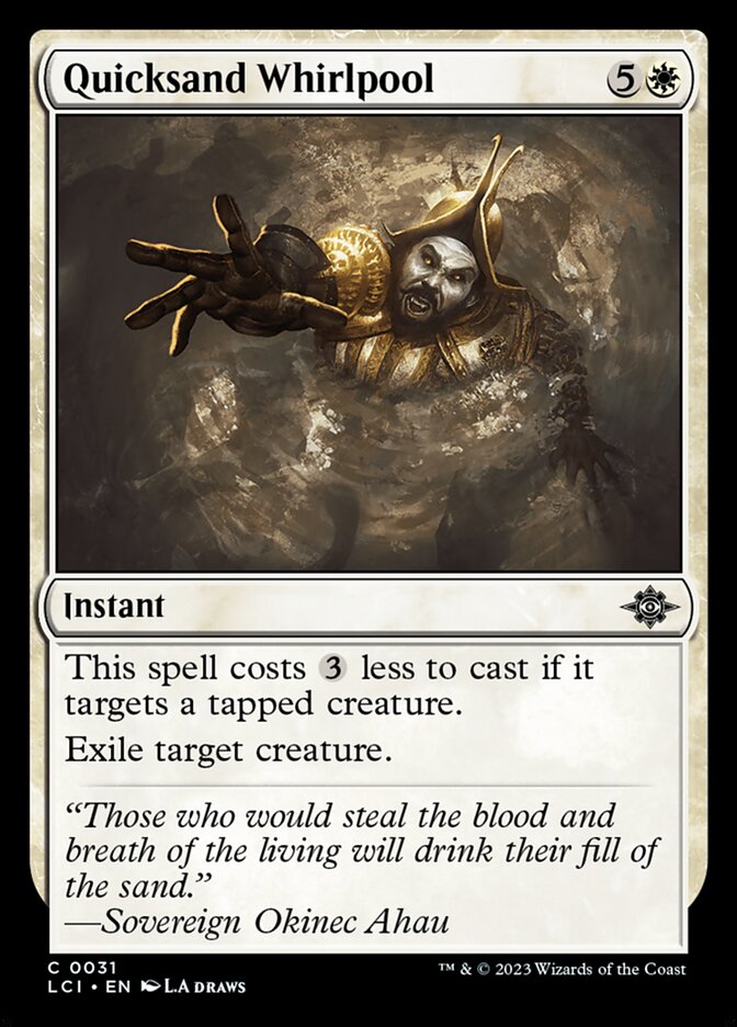 Redemoinho de Areia Movediça / Quicksand Whirlpool - Magic: The Gathering - MoxLand