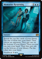 Memórias que Voltam / Memories Returning - Magic: The Gathering - MoxLand