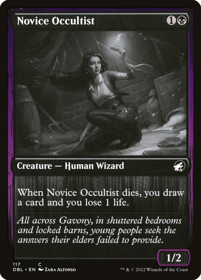Ocultista Novata / Novice Occultist - Magic: The Gathering - MoxLand