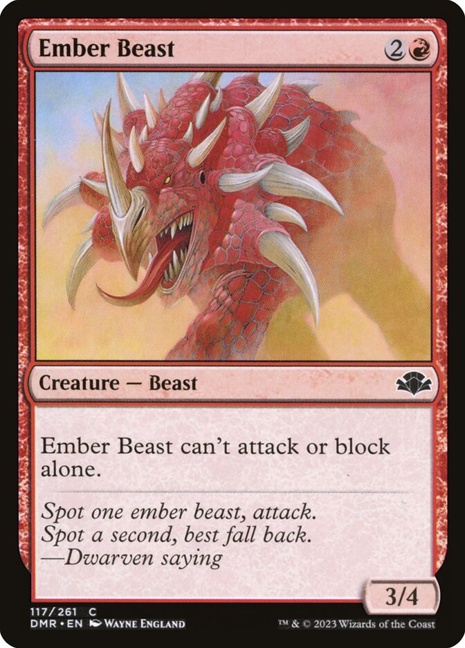 Besta Ígnea / Ember Beast - Magic: The Gathering - MoxLand