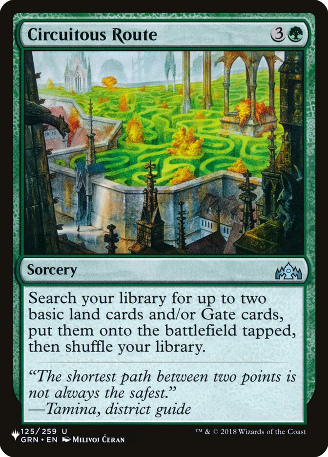 Rota do Circuito / Circuitous Route - Magic: The Gathering - MoxLand