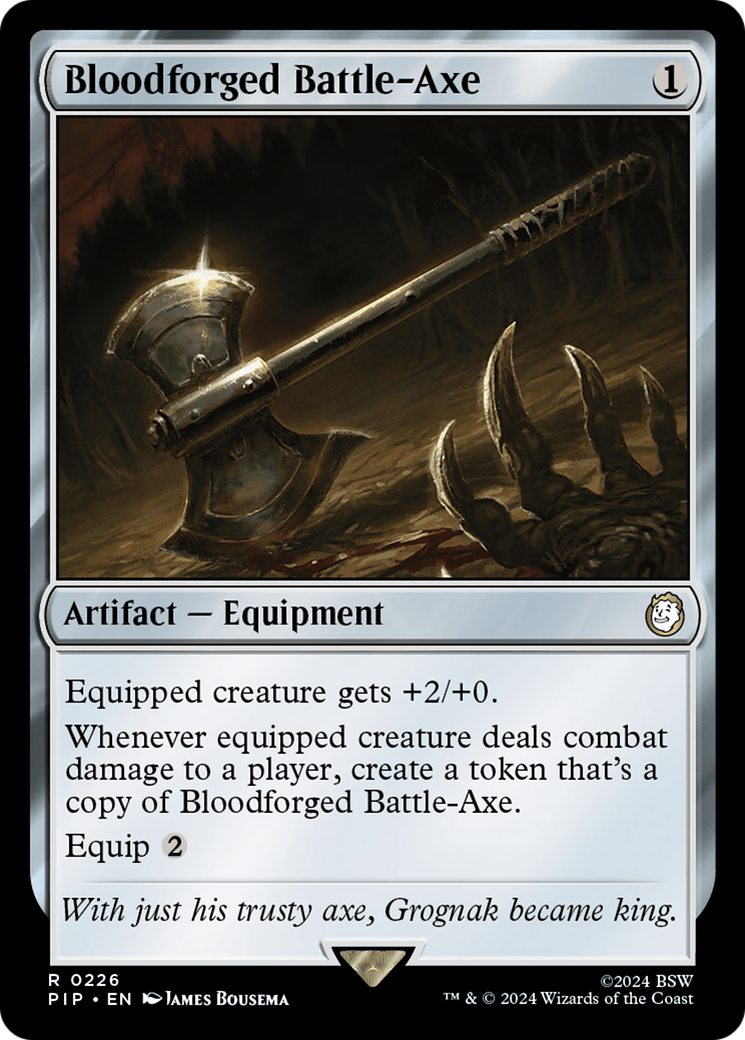 Machado Forjado em Sangue / Bloodforged Battle-Axe - Magic: The Gathering - MoxLand
