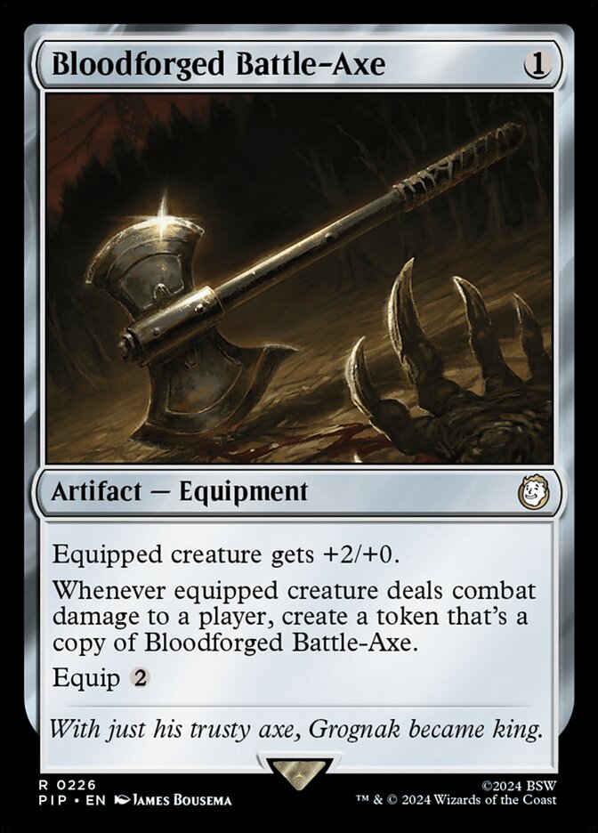 Machado Forjado em Sangue / Bloodforged Battle-Axe - Magic: The Gathering - MoxLand