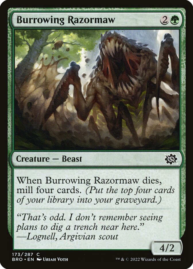 Gorjalâmina Escavador / Burrowing Razormaw - Magic: The Gathering - MoxLand
