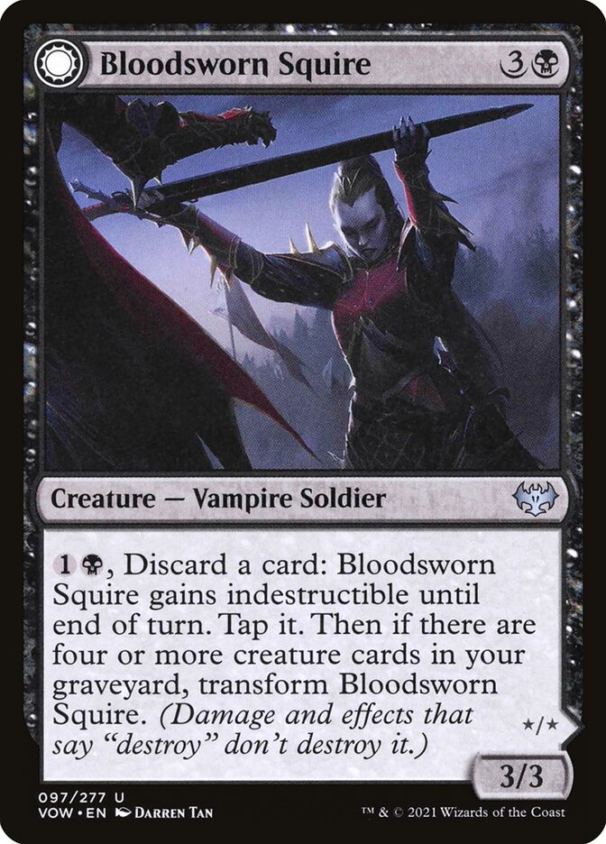 Escudeira Venijurada / Bloodsworn Squire - Magic: The Gathering - MoxLand
