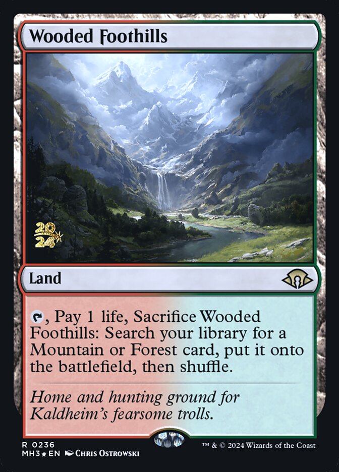 Contraforte Arborizado / Wooded Foothills - Magic: The Gathering - MoxLand