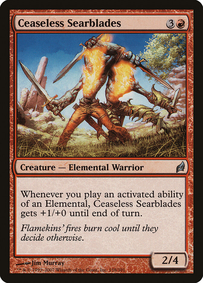 Ígneo-Lâminas Incessantes / Ceaseless Searblades - Magic: The Gathering - MoxLand