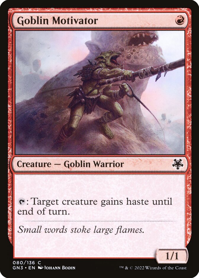 Motivador Goblin / Goblin Motivator - Magic: The Gathering - MoxLand