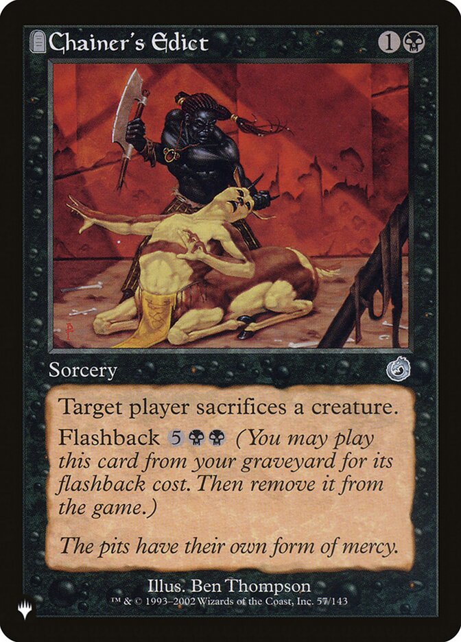 Édito de Chainer / Chainer's Edict - Magic: The Gathering - MoxLand