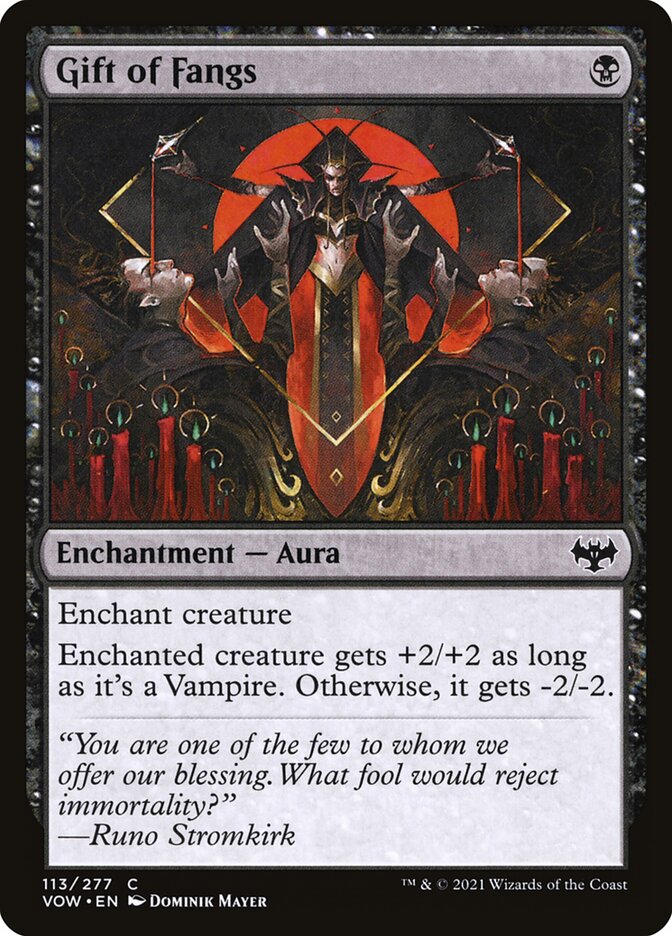 Dádiva das Presas / Gift of Fangs - Magic: The Gathering - MoxLand
