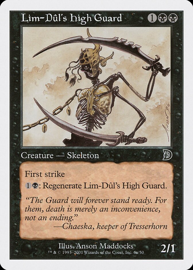 Guarda de Honra de Lim-Dûl / Lim-Dûl's High Guard - Magic: The Gathering - MoxLand