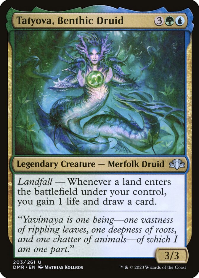 Tatyova, Druida Bêntica / Tatyova, Benthic Druid - Magic: The Gathering - MoxLand