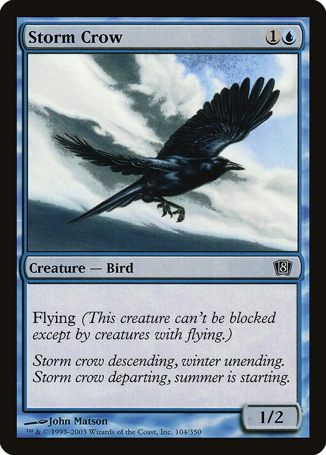 Corvo da Tempestade / Storm Crow - Magic: The Gathering - MoxLand