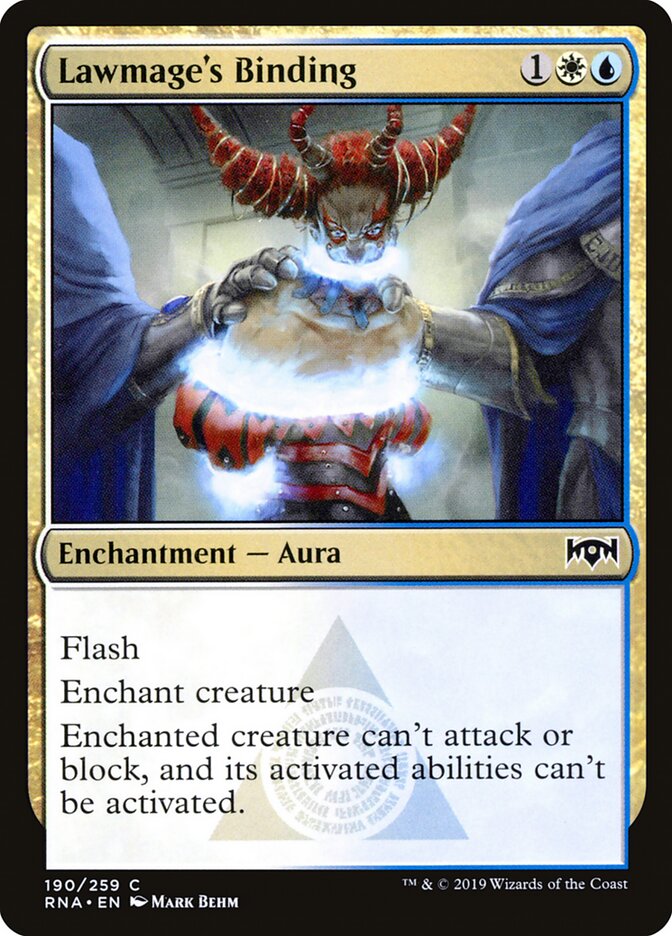 Selamento do Mago Legista / Lawmage's Binding - Magic: The Gathering - MoxLand