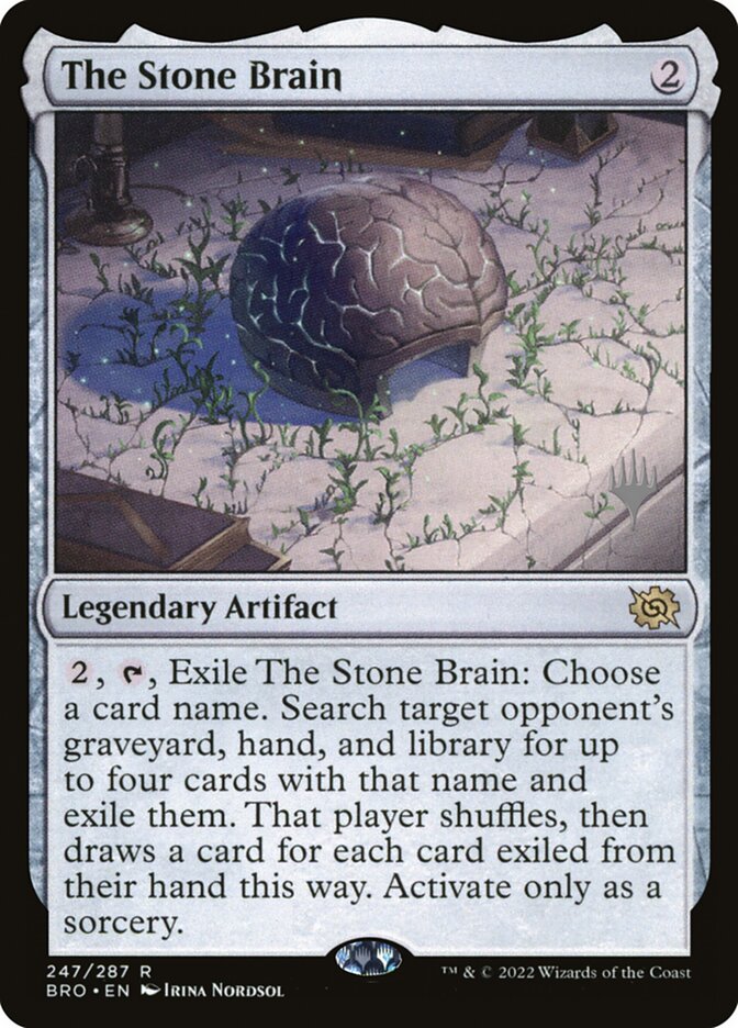 O Cérebro de Pedra / The Stone Brain - Magic: The Gathering - MoxLand