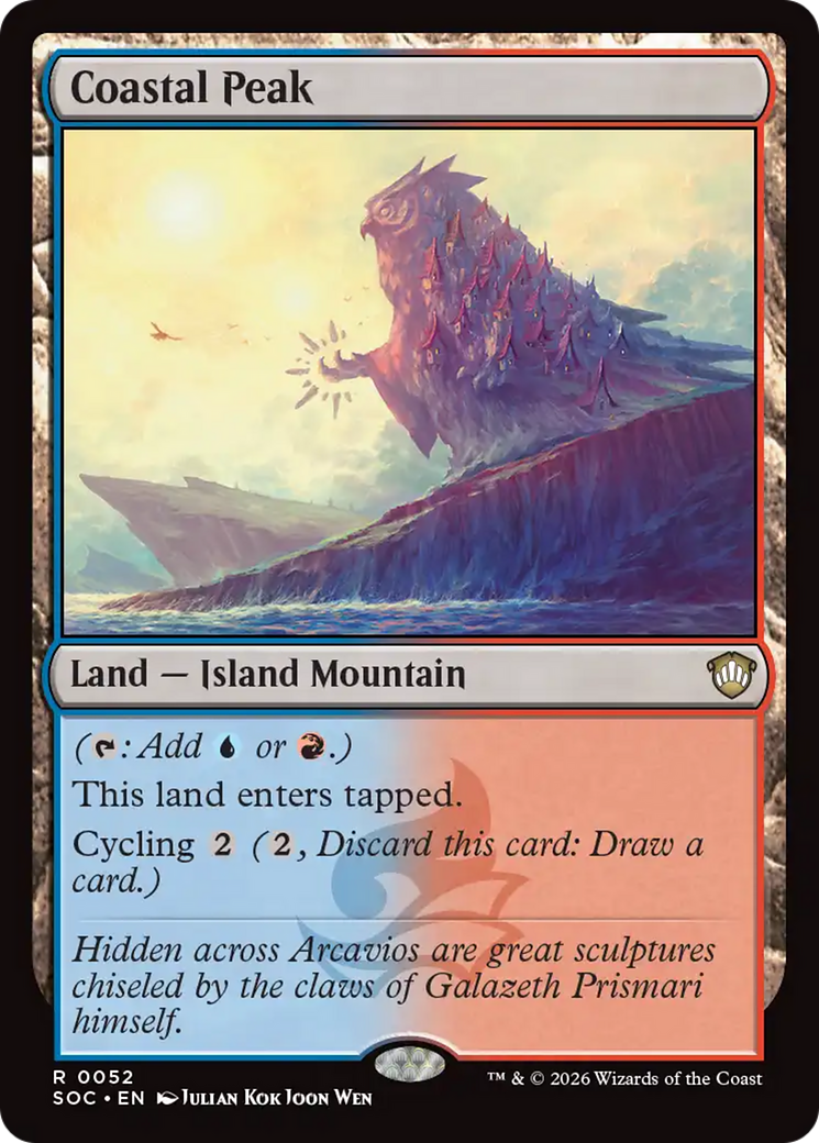 Coastal Peak - Magic: The Gathering - MoxLand