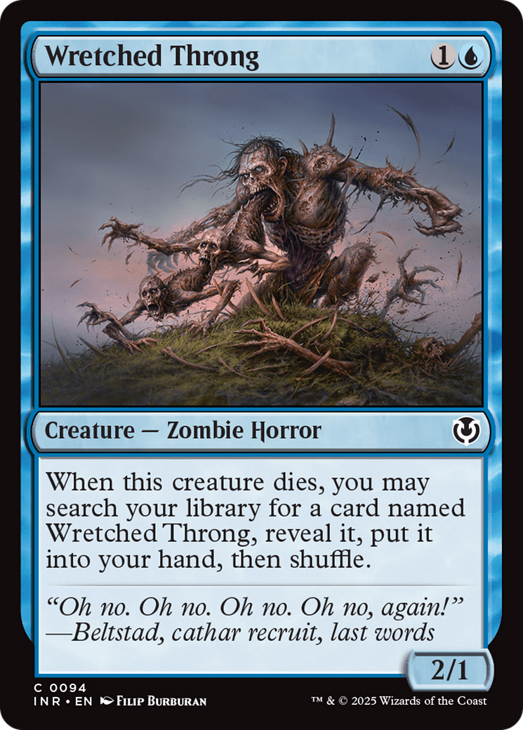 Multidão Abominável / Wretched Throng - Magic: The Gathering - MoxLand