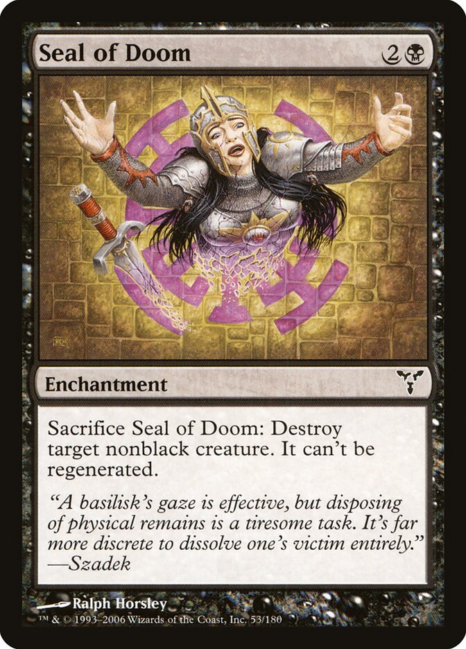 Selo do Destino / Seal of Doom - Magic: The Gathering - MoxLand
