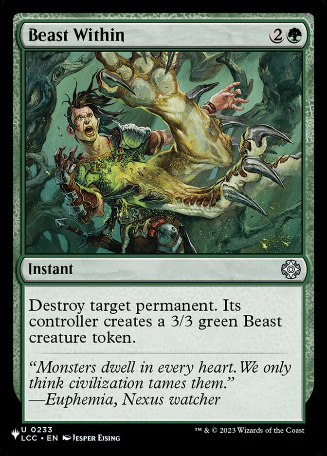 Fera Interior / Beast Within - Magic: The Gathering - MoxLand