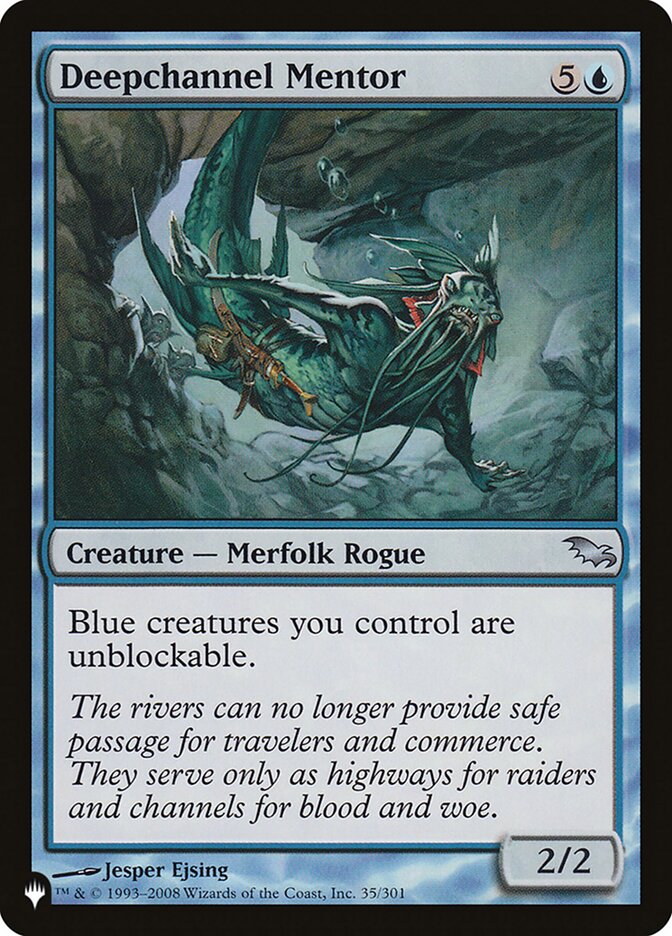 Mentor dos Canais Profundos / Deepchannel Mentor - Magic: The Gathering - MoxLand