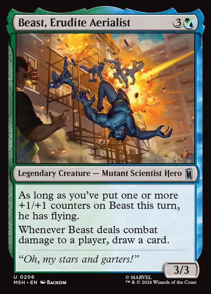 Beast, Erudite Aerialist - Magic: The Gathering - MoxLand