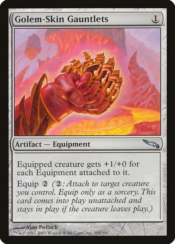 Manoplas de Couro de Goblin / Golem-Skin Gauntlets - Magic: The Gathering - MoxLand
