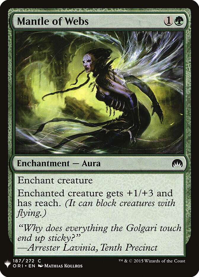 Manto de Teias / Mantle of Webs - Magic: The Gathering - MoxLand