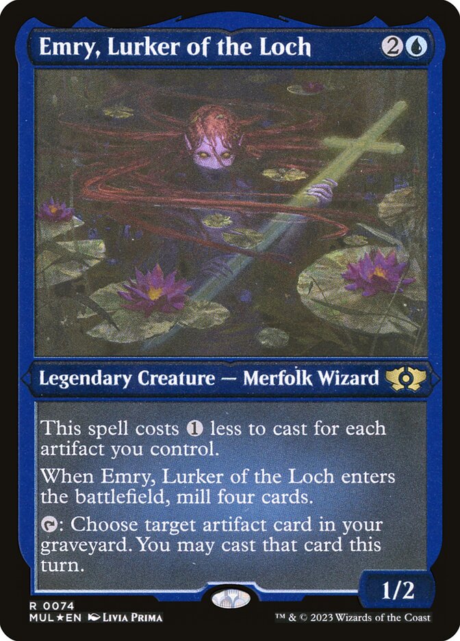 Emry, Espreitadora do Lago / Emry, Lurker of the Loch - Magic: The Gathering - MoxLand