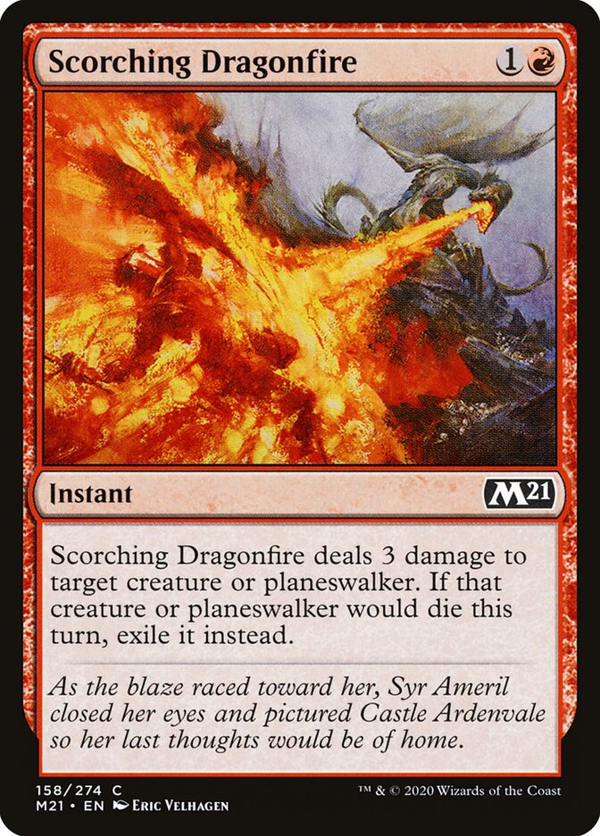 Fogo Dracônico Escaldante / Scorching Dragonfire - Magic: The Gathering - MoxLand