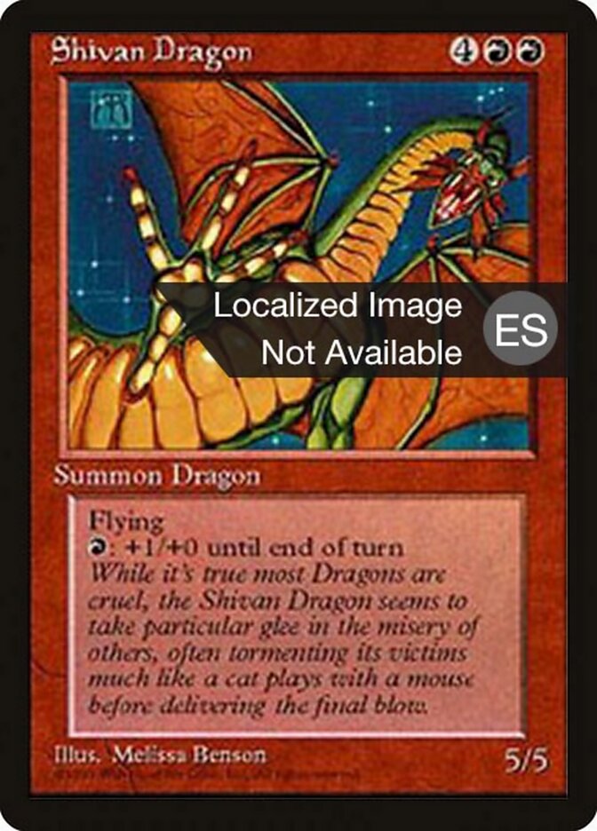 Dragão de Shiv / Shivan Dragon - Magic: The Gathering - MoxLand