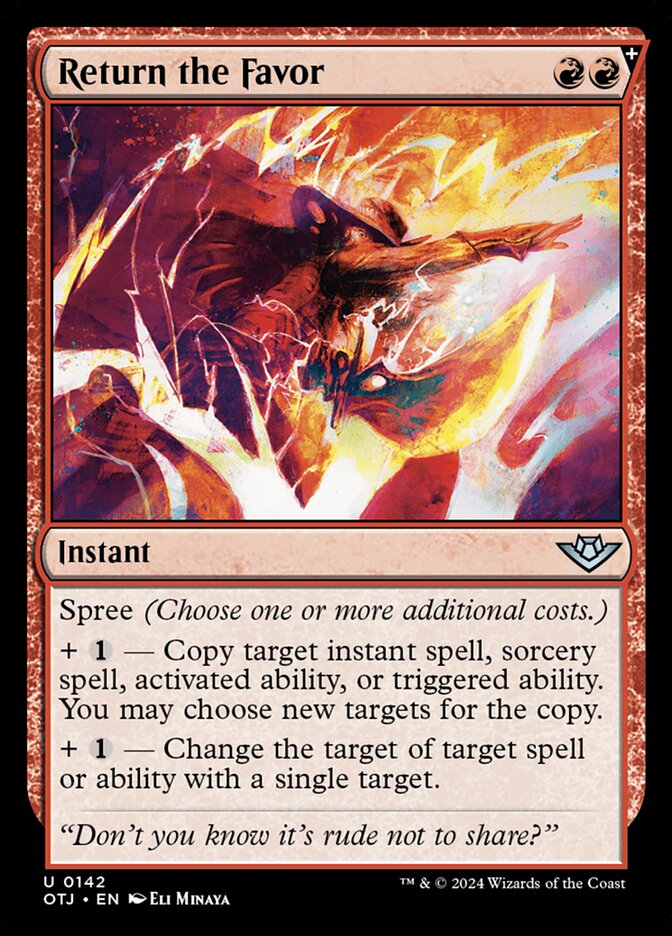 Retribuir o Favor / Return the Favor - Magic: The Gathering - MoxLand
