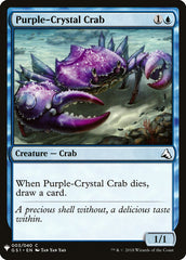 Purple-Crystal Crab - Magic: The Gathering - MoxLand