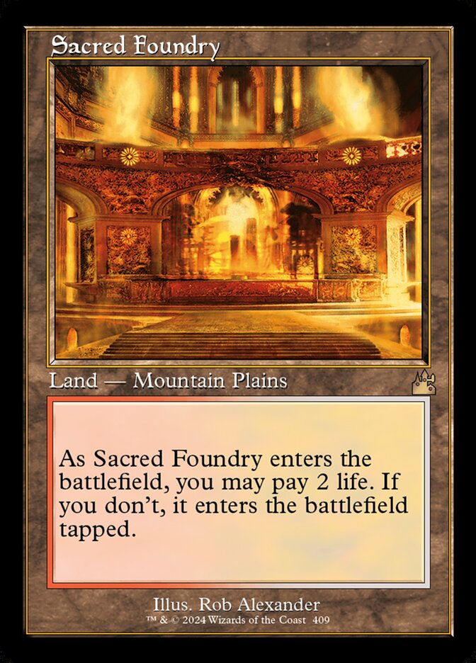 Fundição Sagrada / Sacred Foundry - Magic: The Gathering - MoxLand