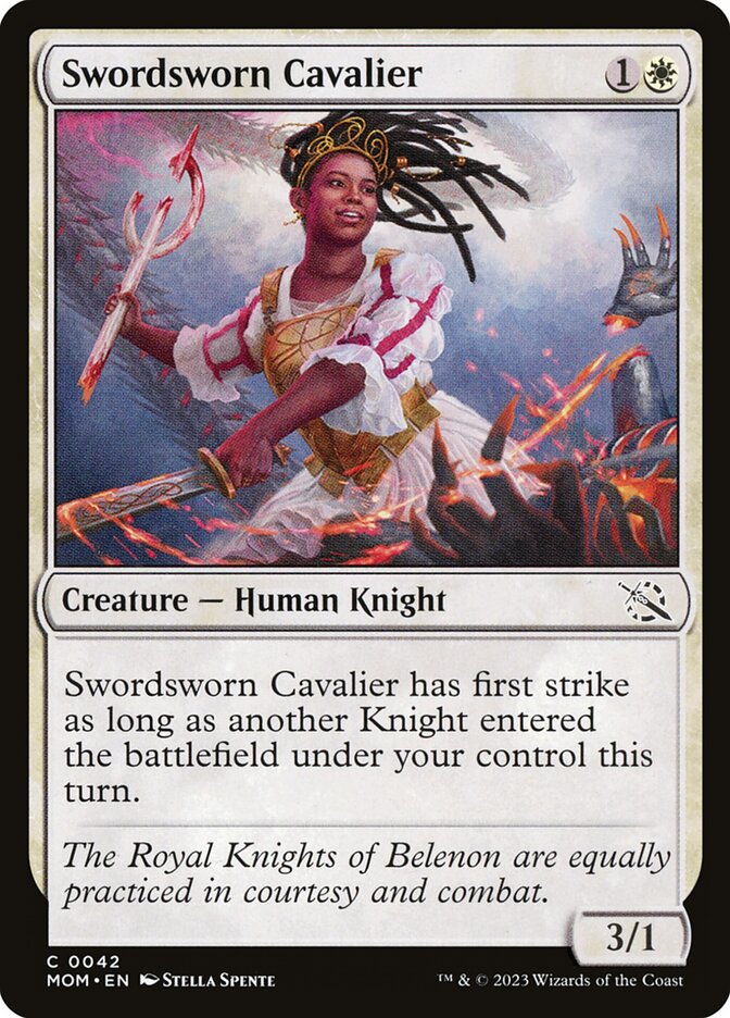 Cavaleira Jurada à Espada / Swordsworn Cavalier - Magic: The Gathering - MoxLand