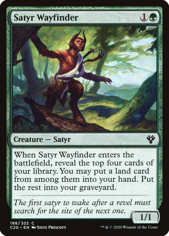 Sátiro Trilheiro / Satyr Wayfinder - Magic: The Gathering - MoxLand