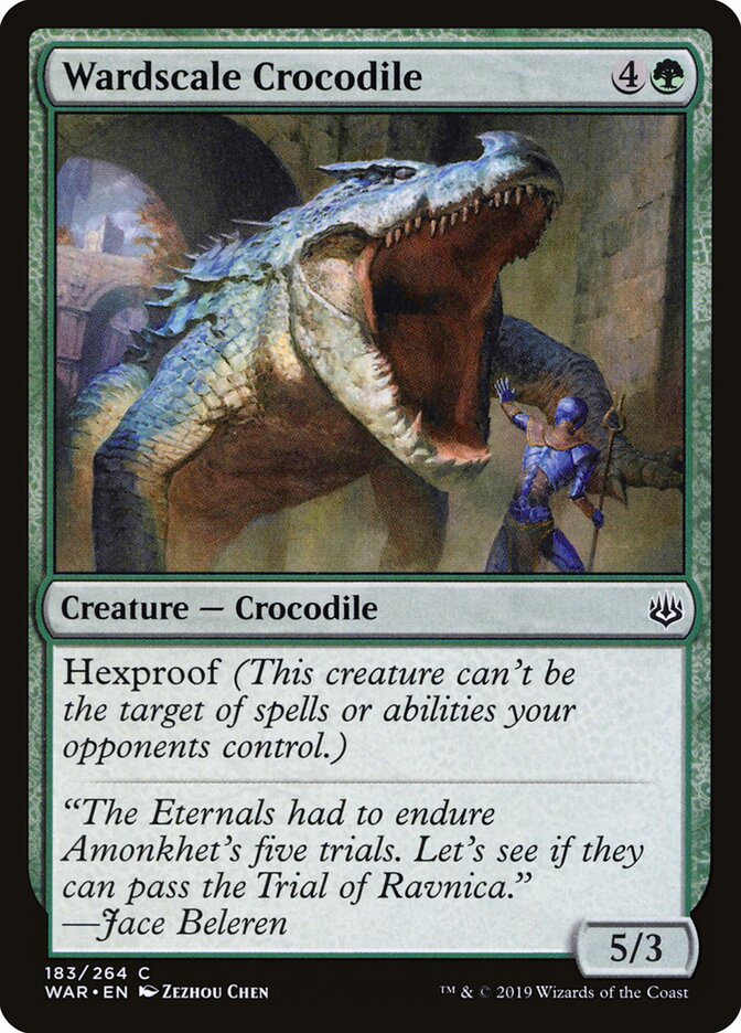 Crocodilo de Escamas Defletoras / Wardscale Crocodile - Magic: The Gathering - MoxLand
