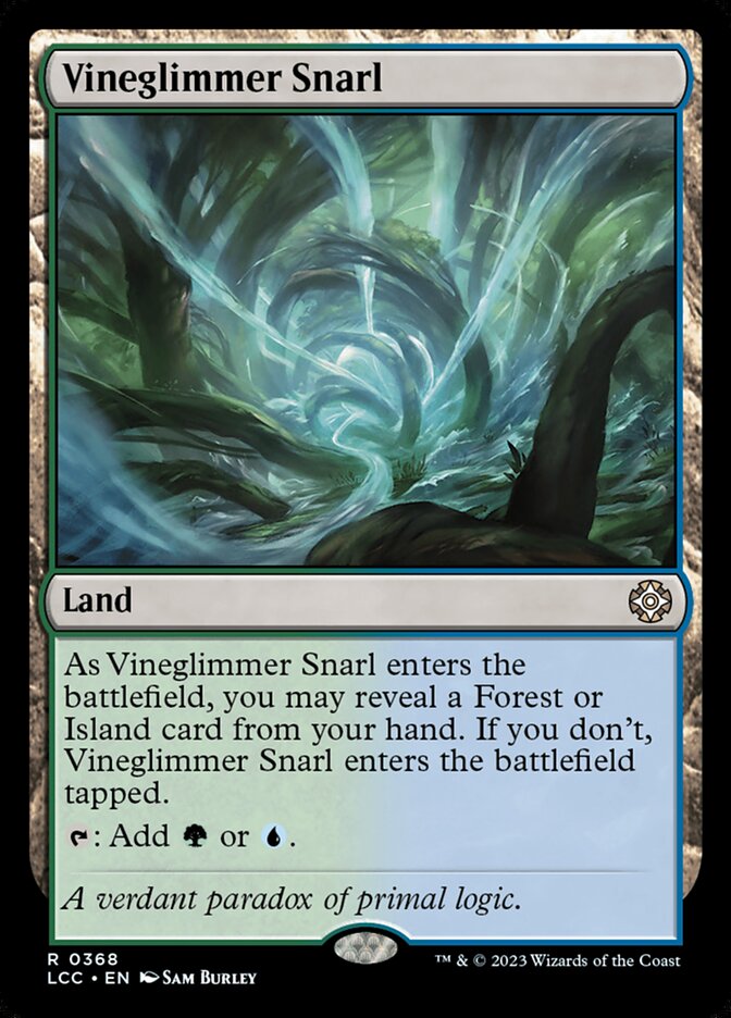 Liame da Luminovinha / Vineglimmer Snarl - Magic: The Gathering - MoxLand