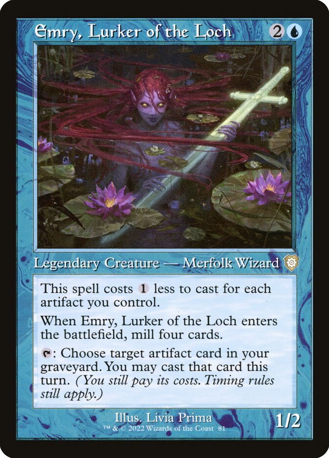 Emry, Espreitadora do Lago / Emry, Lurker of the Loch - Magic: The Gathering - MoxLand