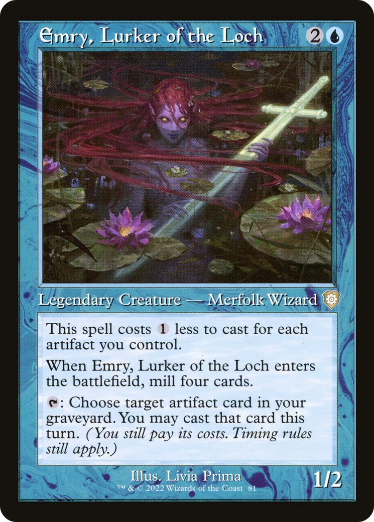 Emry, Espreitadora do Lago / Emry, Lurker of the Loch - Magic: The Gathering - MoxLand
