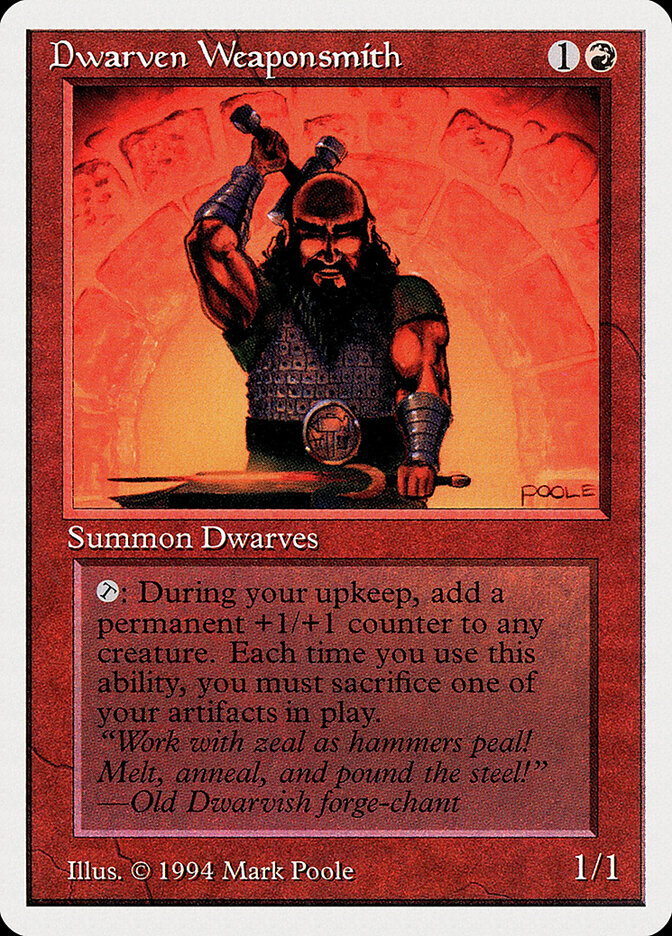 Dwarven Weaponsmith - Magic: The Gathering - MoxLand