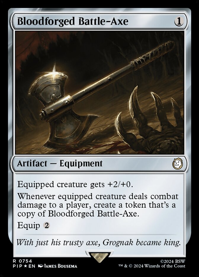 Machado Forjado em Sangue / Bloodforged Battle-Axe - Magic: The Gathering - MoxLand