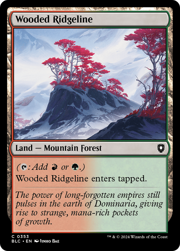 Cume Arborizado / Wooded Ridgeline - Magic: The Gathering - MoxLand