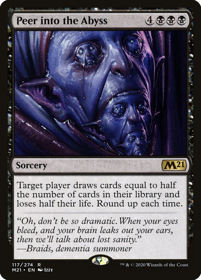 Perscrutar o Abismo / Peer into the Abyss - Magic: The Gathering - MoxLand