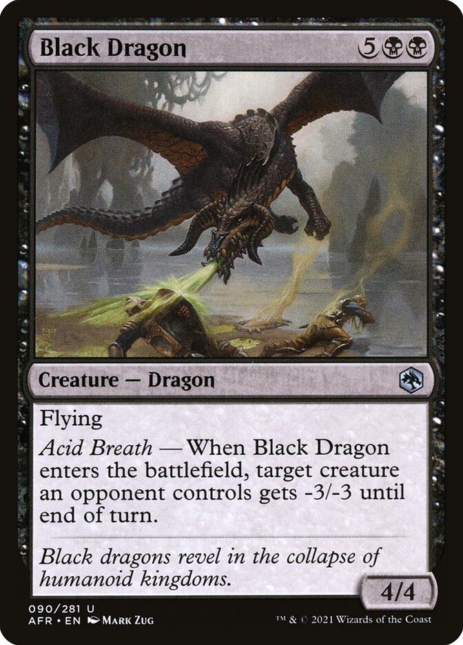 Dragão Negro / Black Dragon - Magic: The Gathering - MoxLand