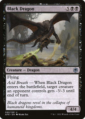 Dragão Negro / Black Dragon - Magic: The Gathering - MoxLand