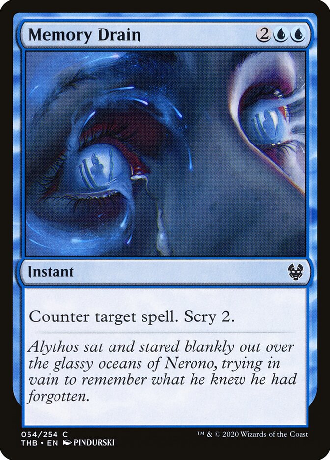 Drenagem da Memória / Memory Drain - Magic: The Gathering - MoxLand