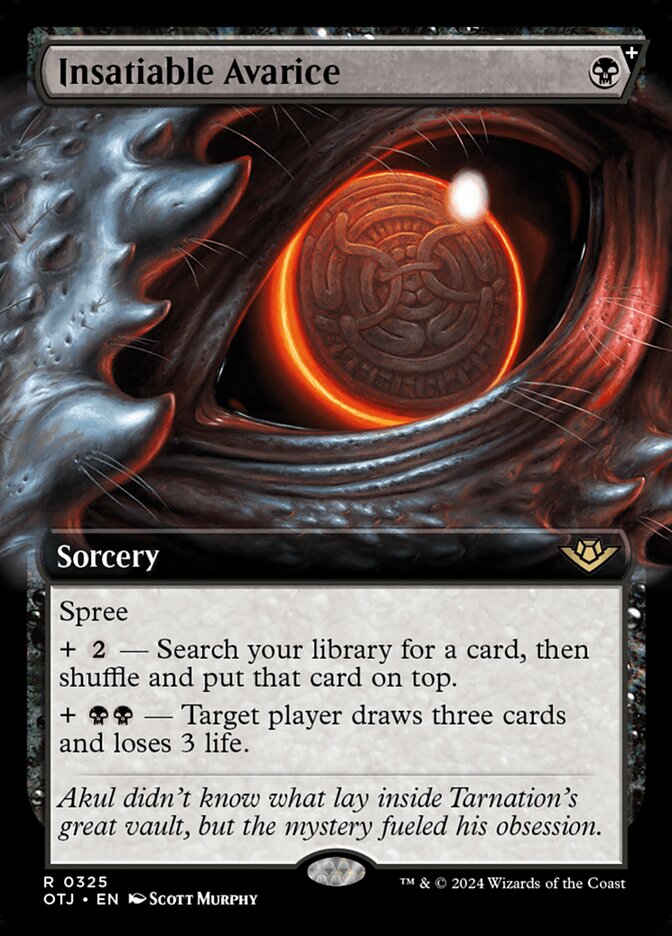 Avareza Insaciável / Insatiable Avarice - Magic: The Gathering - MoxLand