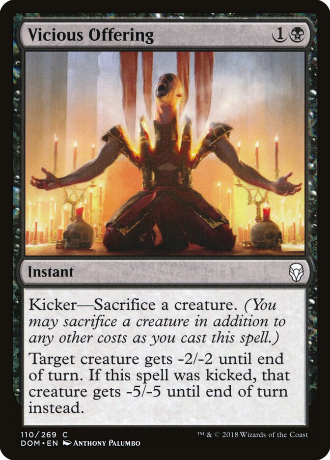 Oferenda Prava / Vicious Offering - Magic: The Gathering - MoxLand