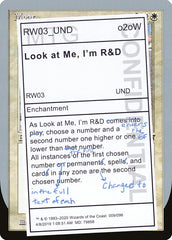 Look at Me, I'm R&D / Look at Me, I'm R&D - Magic: The Gathering - MoxLand